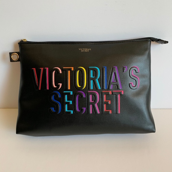 Victoria's Secret Handbags - Victoria's Secret Rainbow Large Cosmetic Pouch